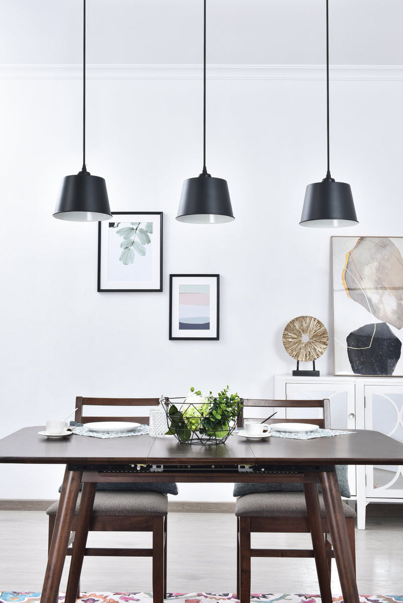 media image for Nota 3 Light Pendant Living District Ld4057D40Bk 22 239