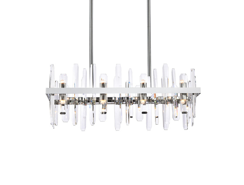 media image for Serena 16 Light Chandelier Elegant Lighting 2200G30Bk 11 269