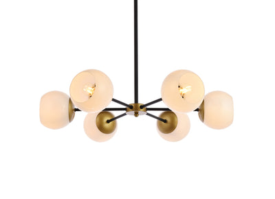 product image for Briggs 6 Light Pendant Living District Ld644D30Bk 16 65