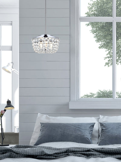 product image for Gianna 3 Light Pendant Elegant Lighting 1114D10Bk 45 23