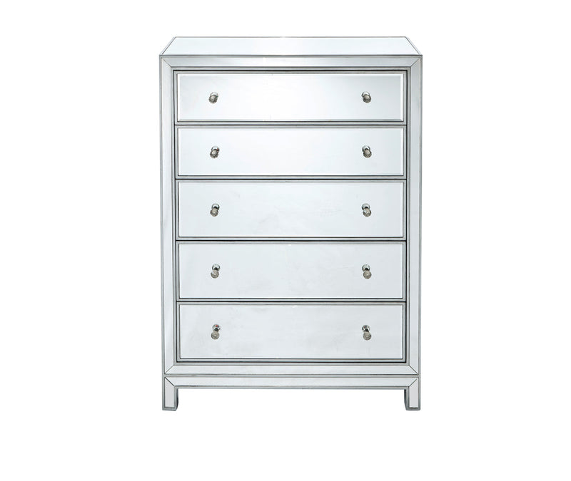 media image for Reflexion Cabinet Tall 5 Drawer Elegant Furniture Lighting Mf72026 1 259