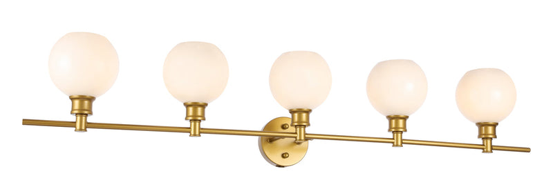 media image for Collier 5 Light Bath Sconces Living District Ld2326Bk 12 290