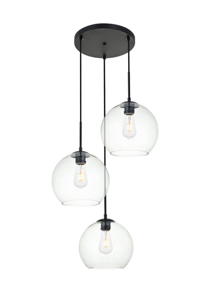 product image for Baxter 3 Light Pendant Living District Ld2208Bk 6 93