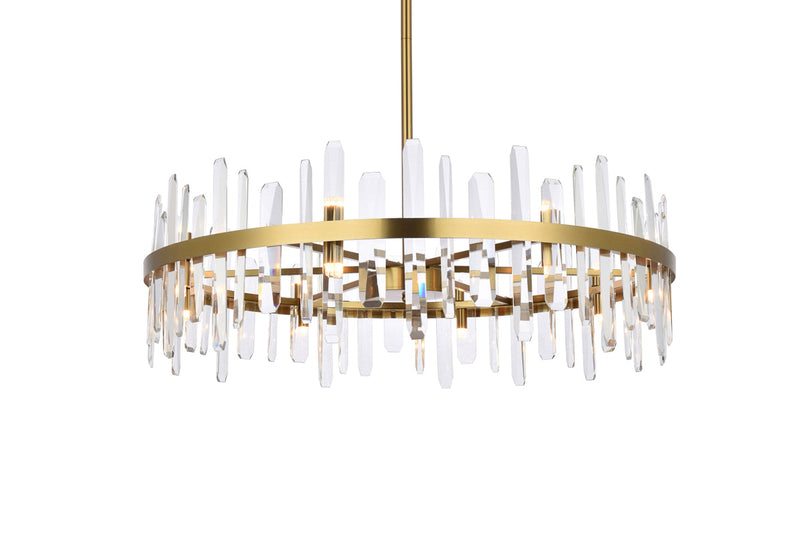 media image for Serena 16 Light Chandelier Elegant Lighting 2200G30Bk 18 262