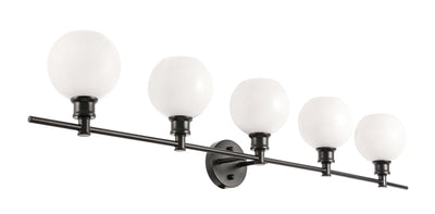 product image for Collier 5 Light Bath Sconces Living District Ld2326Bk 39 49