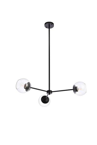 product image for Briggs 3 Light Pendant Living District Ld646D32Bk 31 35