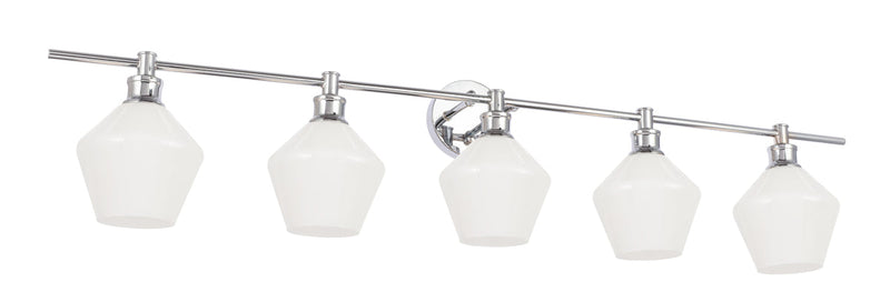 media image for Gene 5 Light Bath Sconces Living District Ld2324Bk 71 252