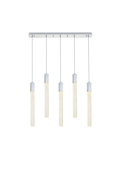 product image for Weston 5 Light Pendant Elegant Lighting 2066D16Bk 8 20