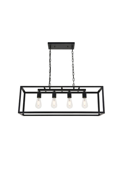 product image for Resolute 4 Light Pendant Living District Ld4061D32Bk 9 34