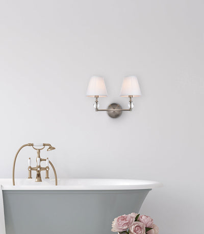 product image for Bethany 2 Light Bath Sconces Living District Ld7022W15Bk 18 50