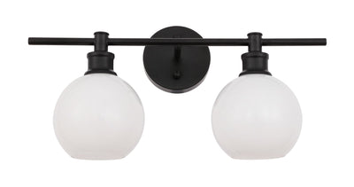 product image for Collier 2 Light Bath Sconces Living District Ld2314Bk 68 90