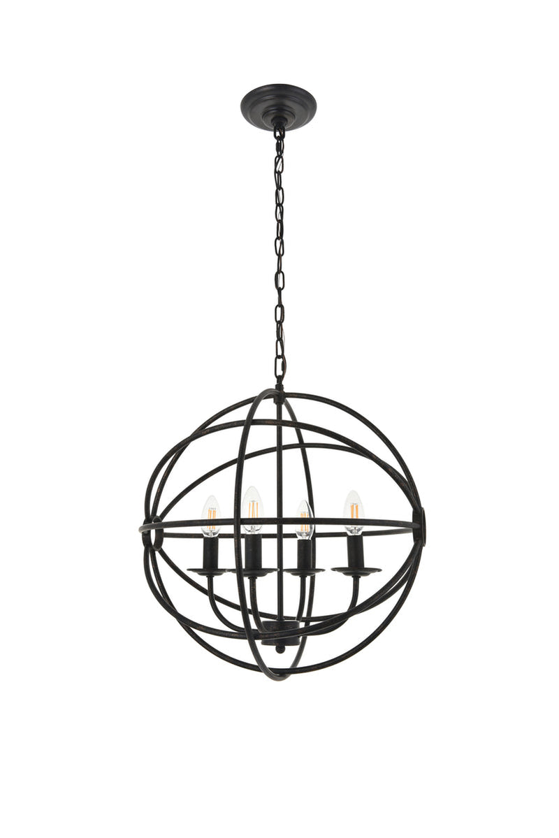 media image for Octavia 4 Light Pendant Living District Ld4006D18Brd 12 24