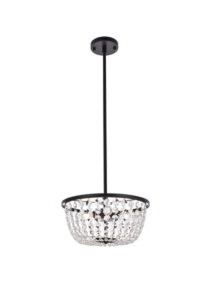 product image for Gianna 3 Light Pendant Elegant Lighting 1114D10Bk 4 35