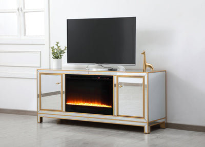 product image for Reflexion Tv Cabinet With Fireplace Elegant Decor Mf701G F1 4 76