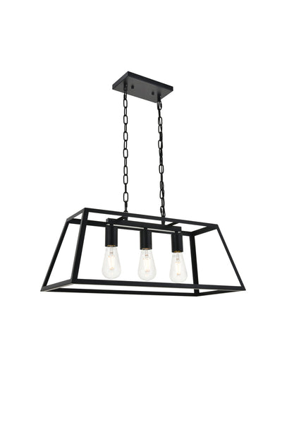 product image for Resolute 3 Light Pendant Living District Ld4061D25Bk 7 3