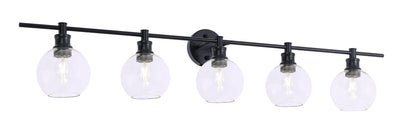 product image for Collier 5 Light Bath Sconces Living District Ld2326Bk 56 28