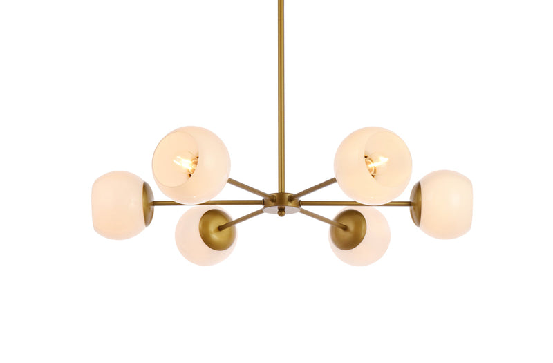 media image for Briggs 6 Light Pendant Living District Ld644D30Bk 18 281