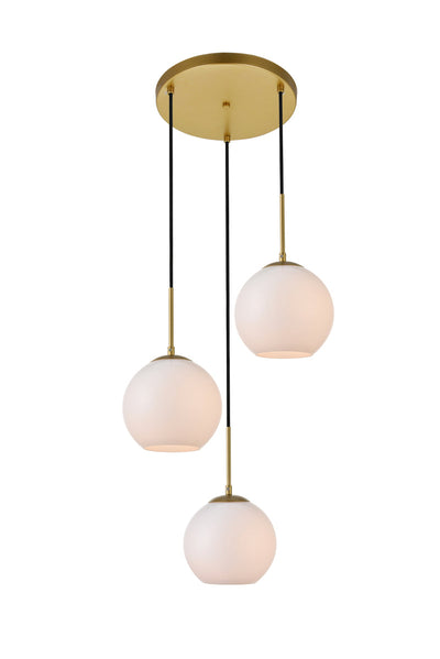 product image for Baxter 3 Light Pendant Living District Ld2208Bk 4 65