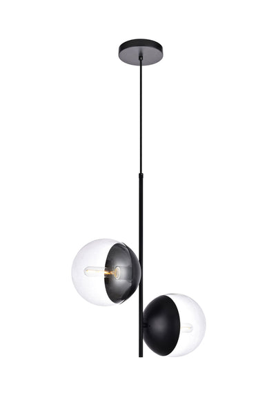 product image for Eclipse 2 Light Pendant Living District Ld6116Bk 5 26