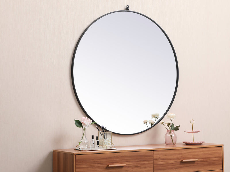 media image for Rowan Vanity Mirror Elegant Decor Mr4718Bk 73 266