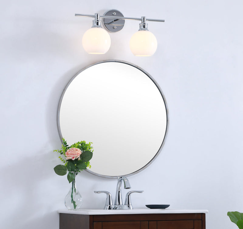 media image for Collier 2 Light Bath Sconces Living District Ld2314Bk 121 286