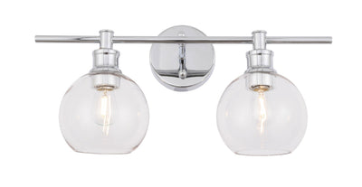 product image for Collier 2 Light Bath Sconces Living District Ld2314Bk 65 24