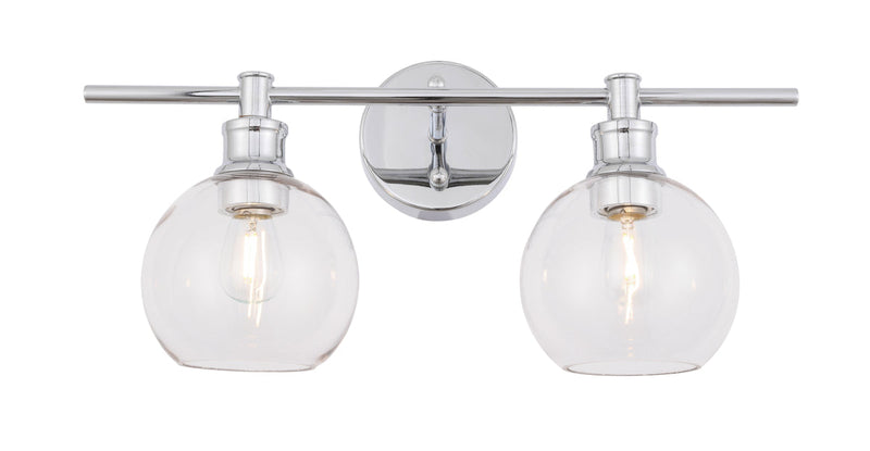 media image for Collier 2 Light Bath Sconces Living District Ld2314Bk 65 272