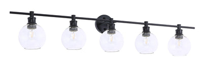 product image for Collier 5 Light Bath Sconces Living District Ld2326Bk 62 60