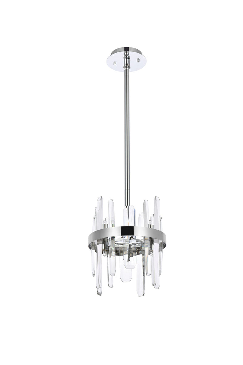 media image for Serena 6 Light Pendant Elegant Lighting 2200D10Bk 32 234