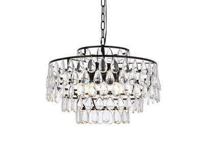 product image for Mila 5 Light Pendant Elegant Lighting 1102D18Bk 10 93