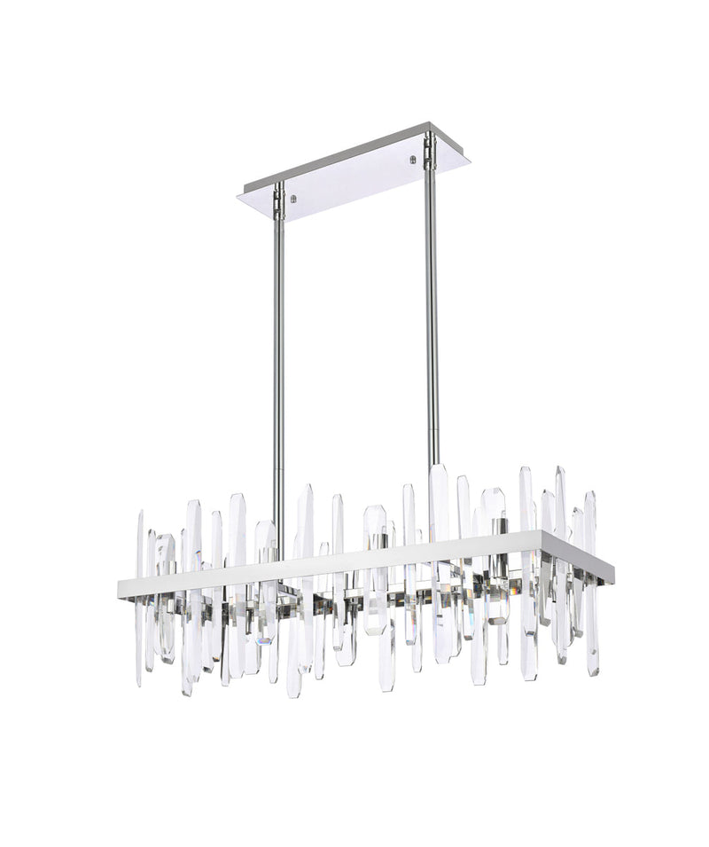 media image for Serena 16 Light Chandelier Elegant Lighting 2200G30Bk 47 277