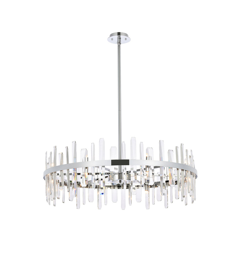 media image for Serena 16 Light Chandelier Elegant Lighting 2200G30Bk 8 230