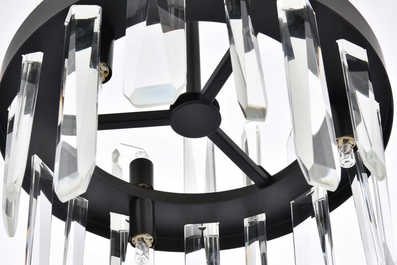 media image for Serena 6 Light Pendant Elegant Lighting 2200D10Bk 28 268