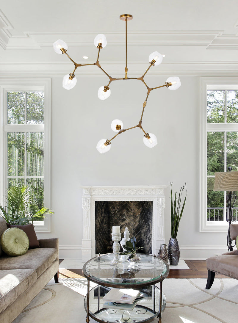 media image for Cavoli 9 Light Chandelier Elegant Lighting 1712G79Bk 14 272