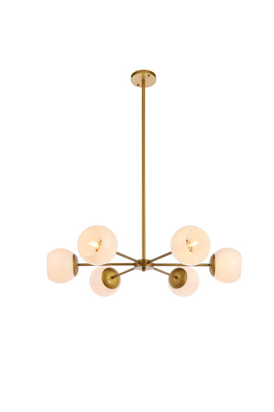 product image for Briggs 6 Light Pendant Living District Ld644D30Bk 6 16