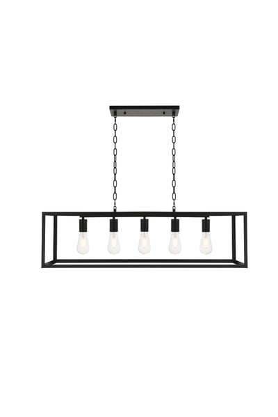 product image for Resolute 5 Light Pendant Living District Ld4061D38Bk 3 91