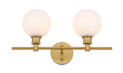 product image for Collier 2 Light Bath Sconces Living District Ld2314Bk 16 56