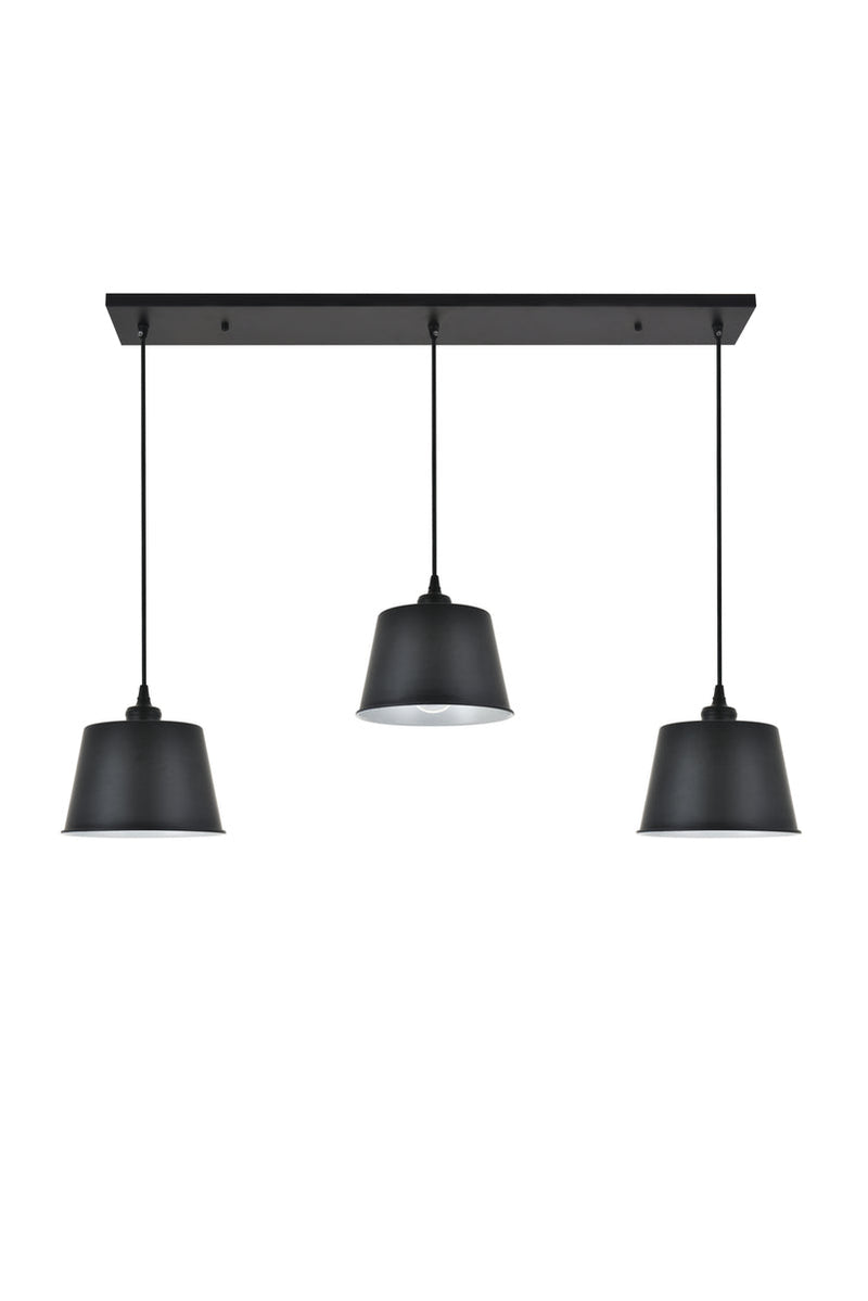 media image for Nota 3 Light Pendant Living District Ld4057D40Bk 7 248