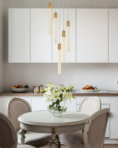 product image for Weston 5 Light Pendant Elegant Lighting 2066D16Bk 69 81