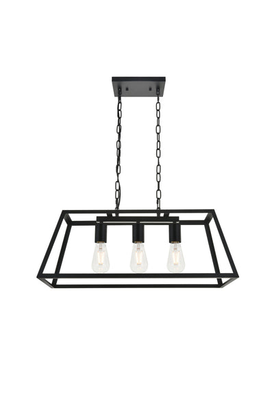 product image for Resolute 3 Light Pendant Living District Ld4061D25Bk 16 38