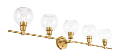 product image for Collier 5 Light Bath Sconces Living District Ld2326Bk 34 85