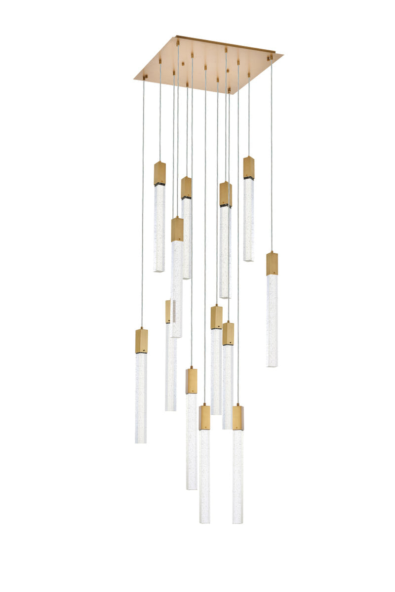 media image for Weston 13 Light Pendant Elegant Lighting 2066G26Bk 33 217