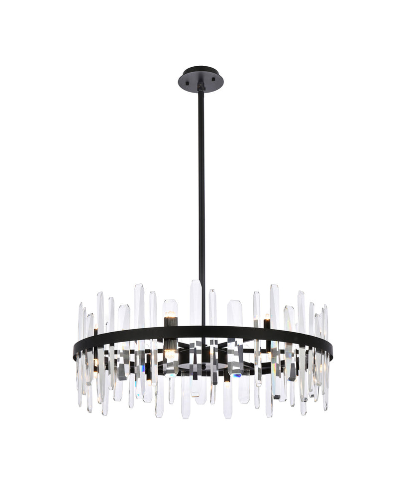 media image for Serena 16 Light Chandelier Elegant Lighting 2200G30Bk 4 245