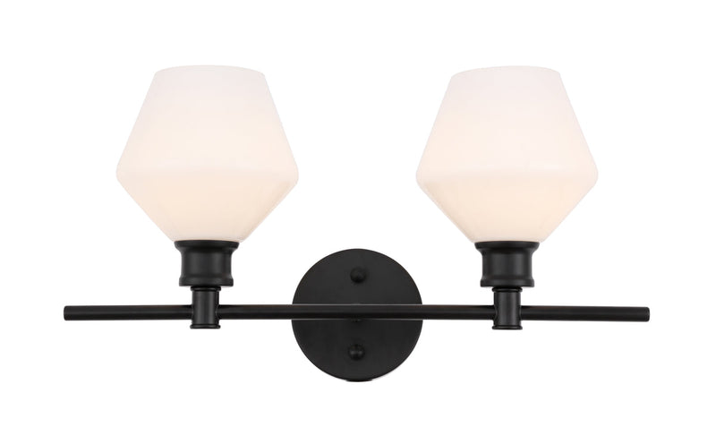 media image for Gene 2 Light Bath Sconces Living District Ld2312Bk 2 258