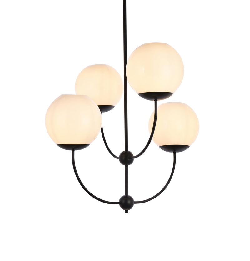 media image for Lennon 4 Light Pendant Living District Ld652D30Bk 9 263