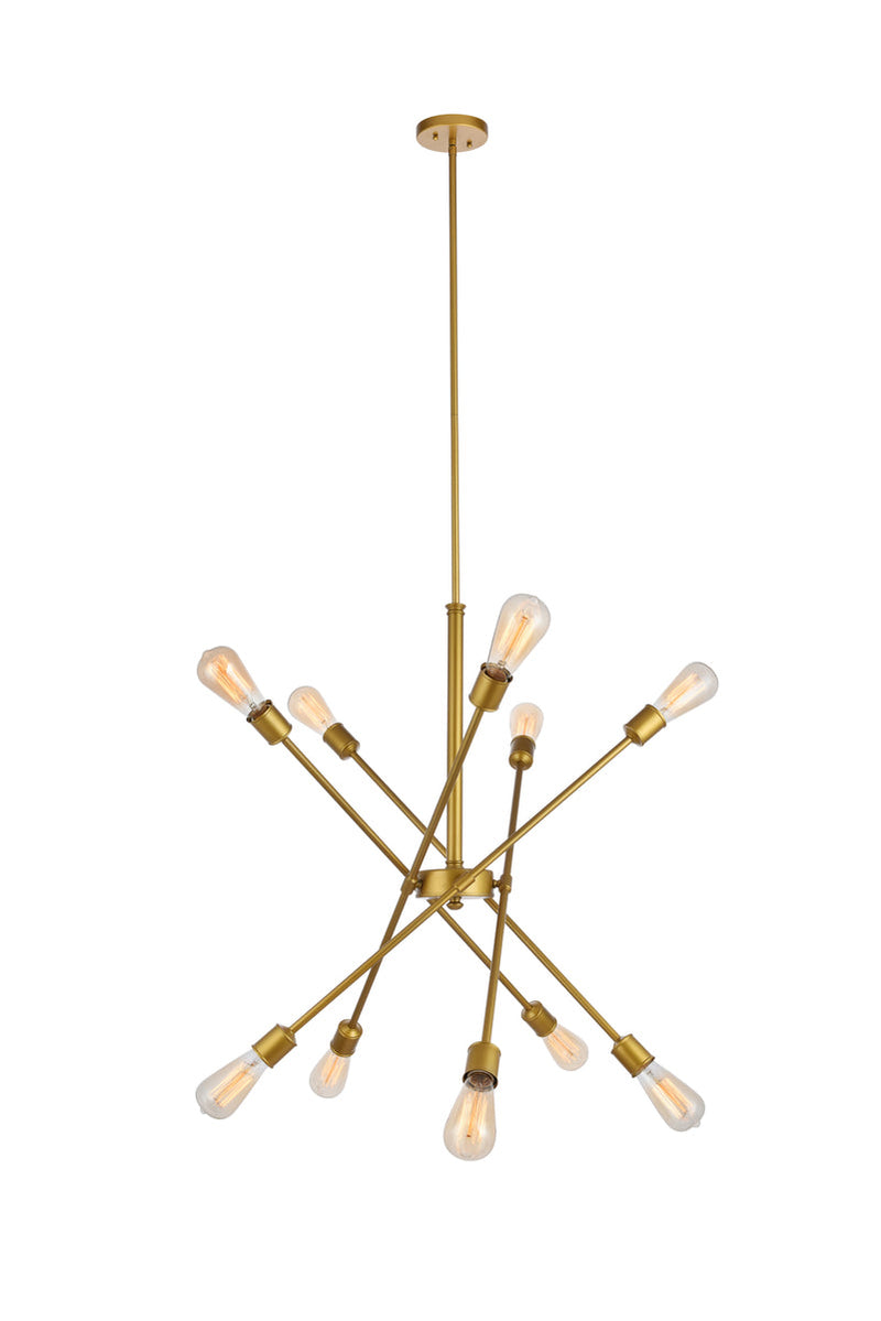 media image for Axel 10 Light Pendant Living District Ld8019D28Br 1 213