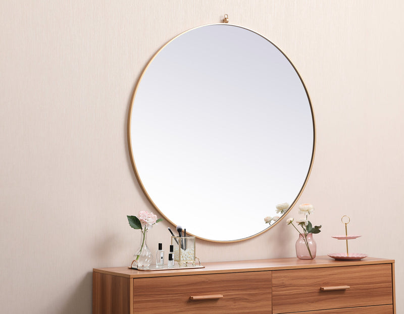 media image for Rowan Vanity Mirror Elegant Decor Mr4718Bk 74 219