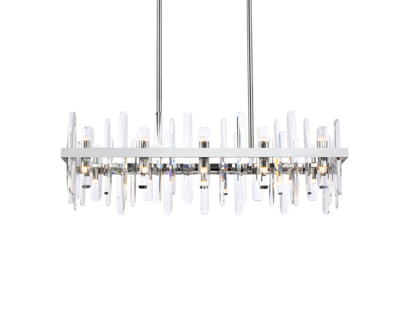 media image for Serena 20 Light Chandelier Elegant Lighting 2200G36Bk 5 25