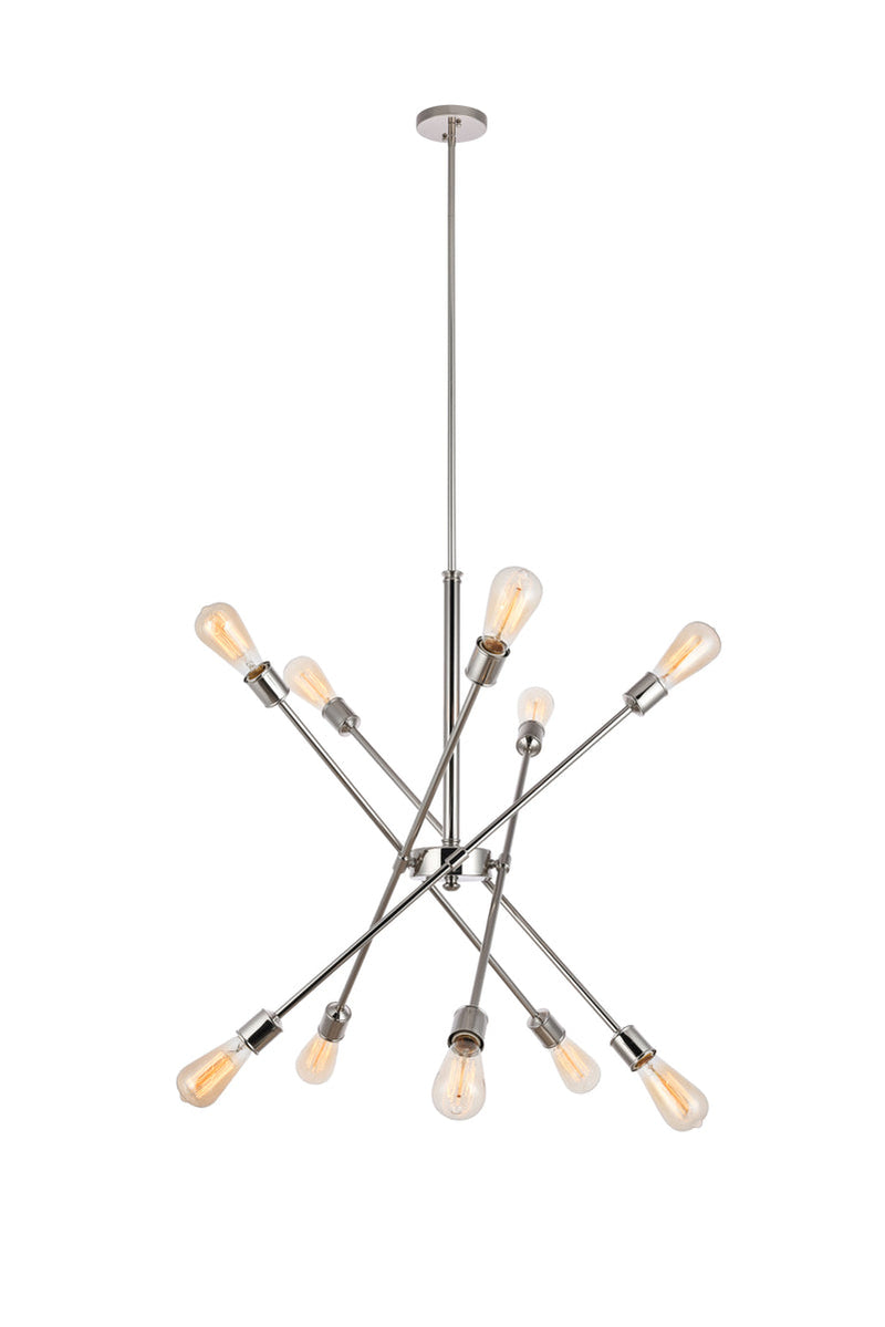 media image for Axel 10 Light Pendant Living District Ld8019D28Br 2 250