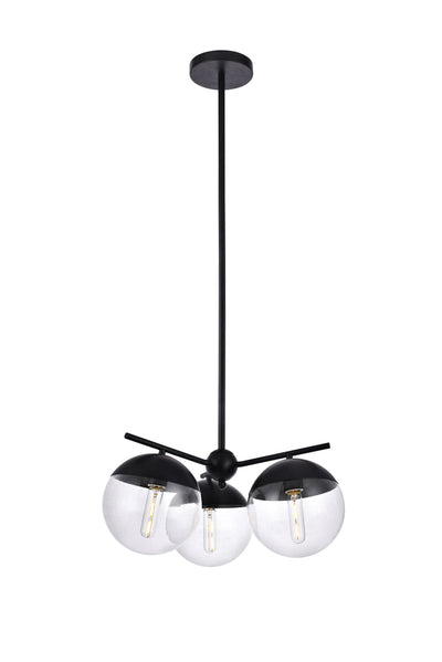 product image for Eclipse 3 Light Pendant Living District Ld6122Bk 20 84